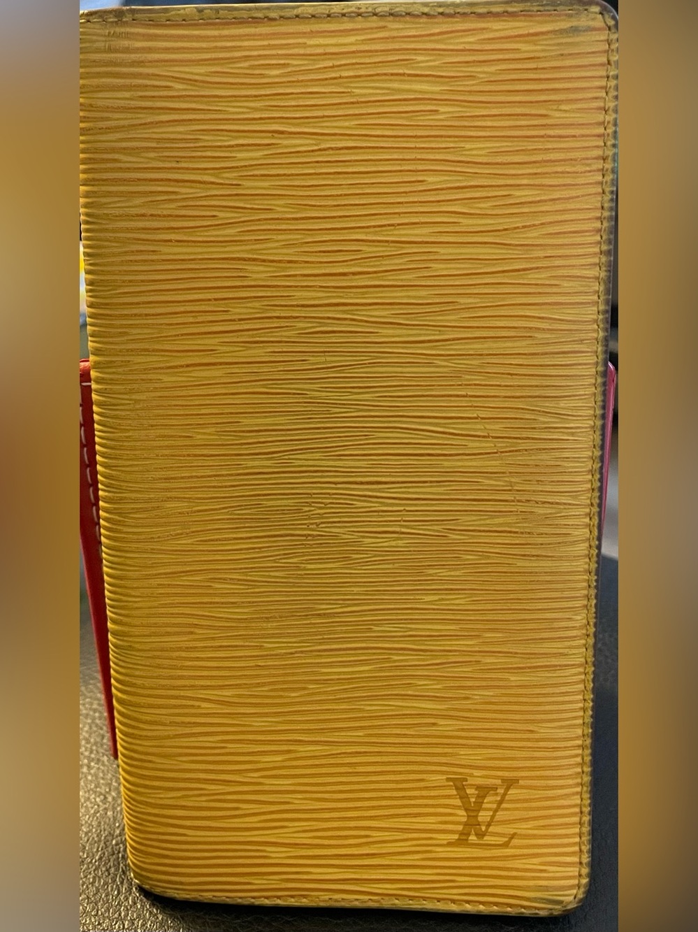 Louis Vuitton Yellow Epi Leather Travel Passport Sleeve